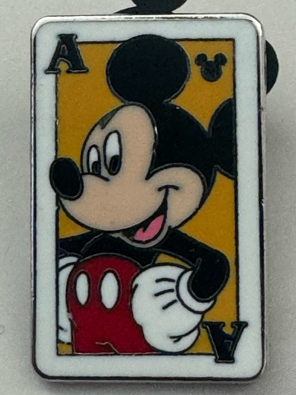 5/$25 Mickey Mouse Ace Playing Card Pin